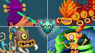 All Rare Monsters on Wublin Island - Rare Wublins Sounds and Animations | My Singing Monsters