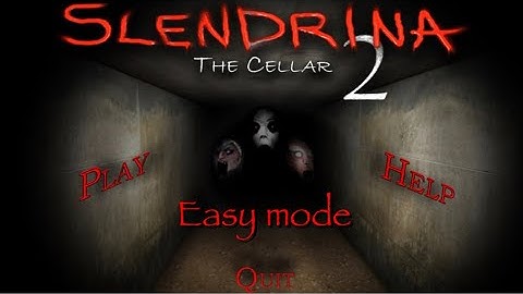Slendrina The Cellar 2 In Easy Mode | Full Gameplay