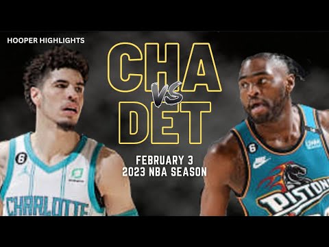 Charlotte Hornets vs Detroit Pistons Full Game Highlights | Feb 3 | 2023 NBA Season