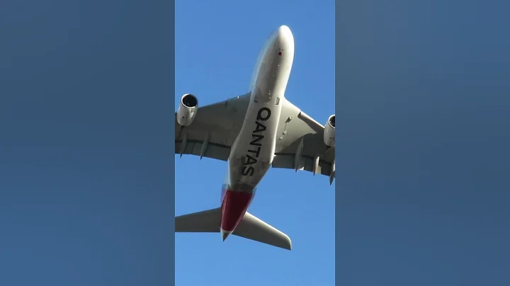 Massive Qantas A380 Taking off From Sydney! #shorts
