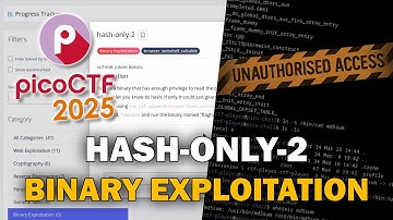 hash-only-2 - picoCTF 2025 - Binary Exploitation