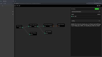 LLaMA.cpp Chat with TTS (using streamtasks)