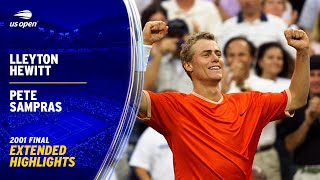 Lleyton Hewitt vs. Pete Sampras Extended Highlights | 2001 US Open Final