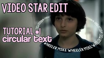 Video Star Tutorial - Circle Text | VST#1