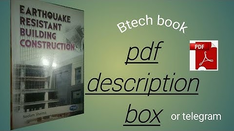 Earthquake resistant building construction book pdf author  Neelam sharma