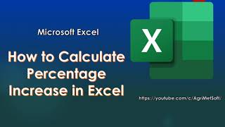 how to calculate percentage increase in excel