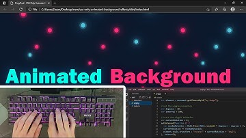 ASMR Programming - Animated Background Effects | Html CSS & JavaScript - No Talking