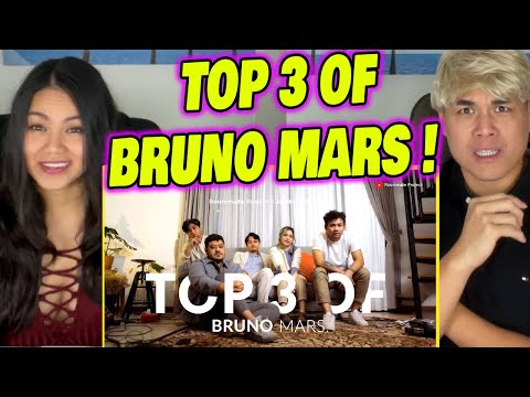 REACTION to Top 3 Of Bruno Mars | Roommate Project x Idgitaf & Barsena - Live Session