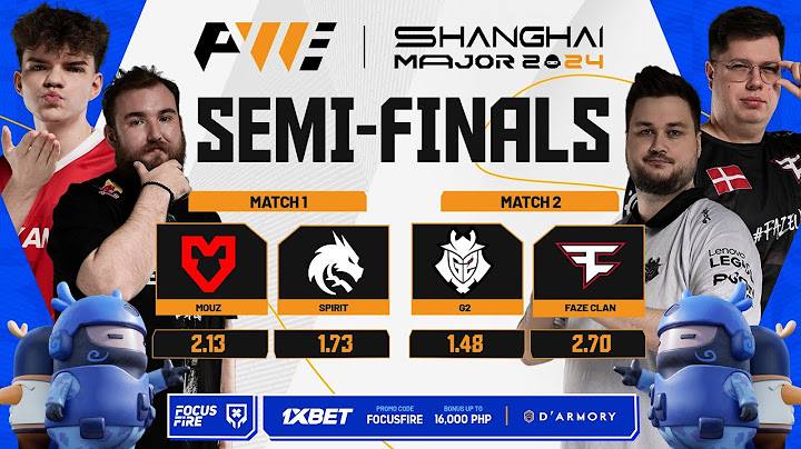 [FIL] G2 Esports vs FaZe Clan, Team Spirit 2-1 MOUZ | Semifinals | PW CS2 Shanghai Major 2024