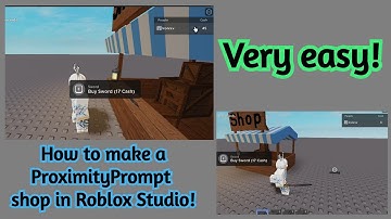 How to make a ProximityPrompt shop in Roblox Studio! [OUTDATED]