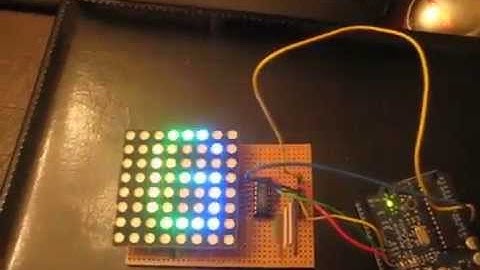 8x8 Arduino powered RGB LED Circuit with PWM