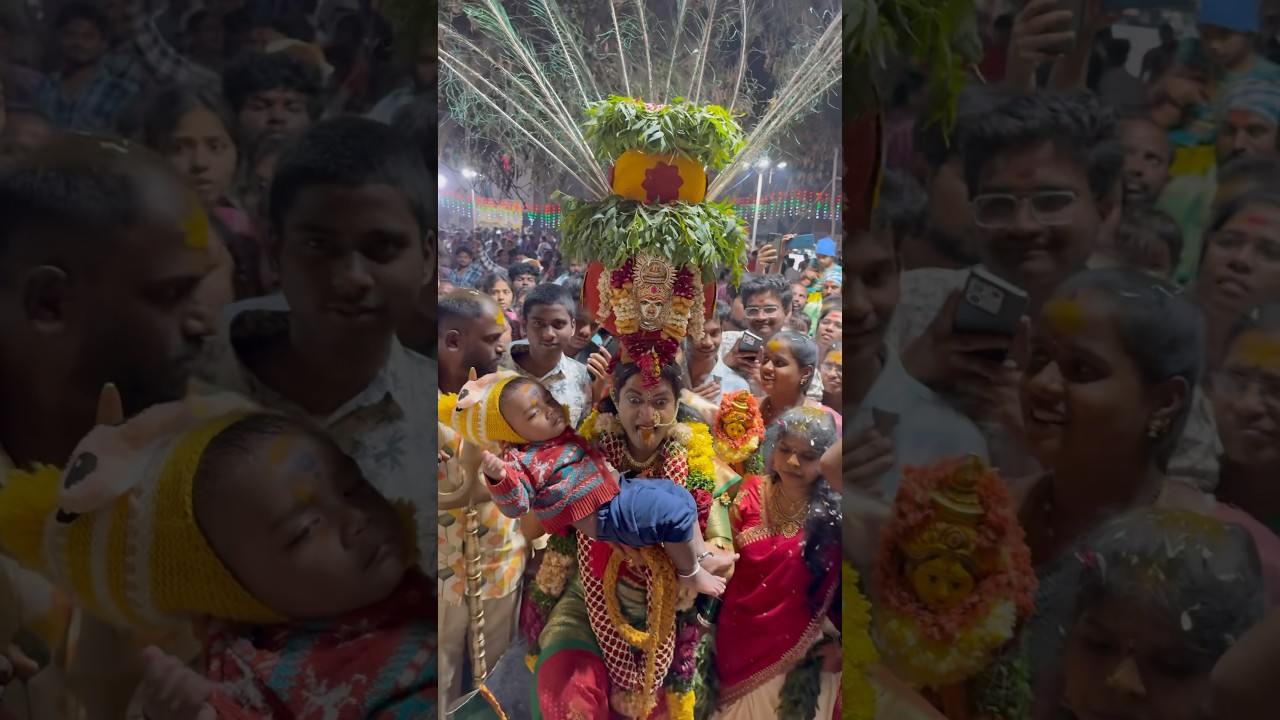 Rakesh Bonam Anna At Samakka Sarakka Jathara Ameenpur 😱😱Trending ⛔️💥Viral Shorts 💥💥