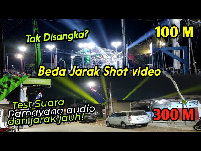 Coba Test Suara Ramayana Audio dari jarak 100 meter dan 300 meter class=