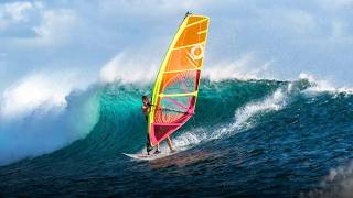 Pro Windsurf Racing Across The Crystal Waters Of Mauritius