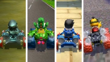 Mario Kart 7 - All Characters Losing Animations (8th Place) (New Nintendo 3DS XL Capture Card)