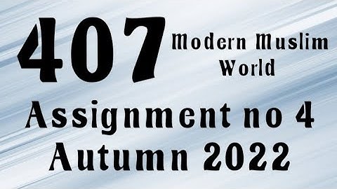AIOU Code 407 Solved Assignment No.4 Autumn 2022 #aiou #aiousolveassignments