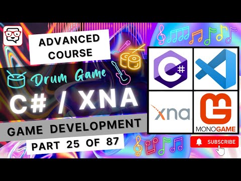 🔴 Input System (2) - Drum Game (cf. Guitar Hero®) - XNA and C# Game Dev - MonoGame - (Pt. 25)