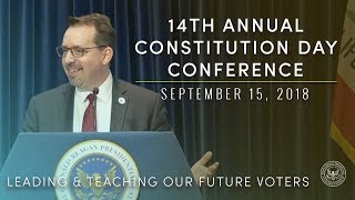 14th Annual Constitution Day: Leading & Teaching Our Future Voters — 09/15/2018