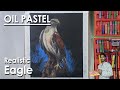 How to Draw Realistic Eagle Bird in Oil Pastel | step by step