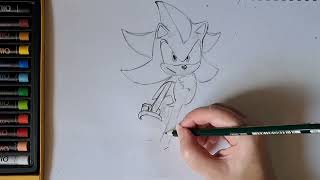 How to draw shadow !!!! 😄 #Sonic