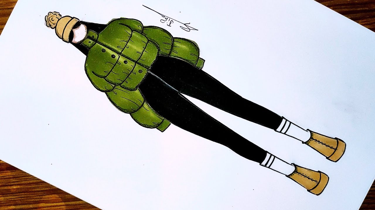 تعلم رسم أزياء شتوية 🌨️ سهلة جدا بالخطوات| تعليم رسم أزياء فصل الشتاء