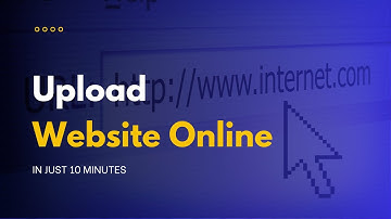How To Upload Your Website Online | Upload Portfolio Website On Internet
