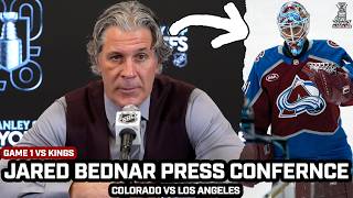 Jared Bednar PRAISES Scott Wedgewood, Proud of Avs, &amp; More After Game 1 WIN vs LA Kings