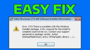How To Fix Error 1723 There is a Problem with This Windows Installer Package A DLL Required