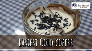 THE EASIEST & MOST CONVENIENT WAY TO PREPARE COLD COFFEE | Simple two stepped way | ?