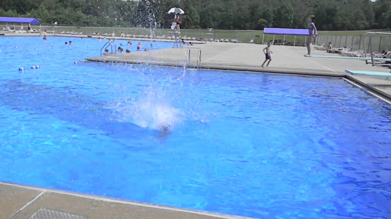 double front flip off diving board YouTube