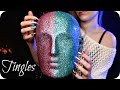 Asmr tapping  scratching binaural head mic no talking strong textured sounds for sleep  tingles