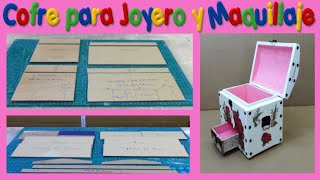 Manualidad con cartón precioso cofre diy