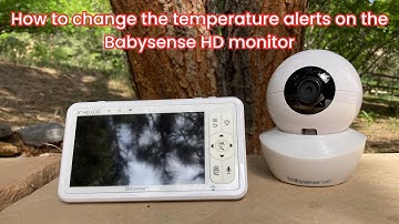 How to change the temperature alerts on the Babysense HD monitor