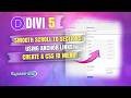 Divi 5 Smooth Scroll Menu (CSS ID Navigation Guide)