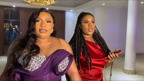 SEE HOW LAIDE BAKARE & HER BEAUTIFUL DAUGHTER STORMED GOLDEN STARS AWARDS