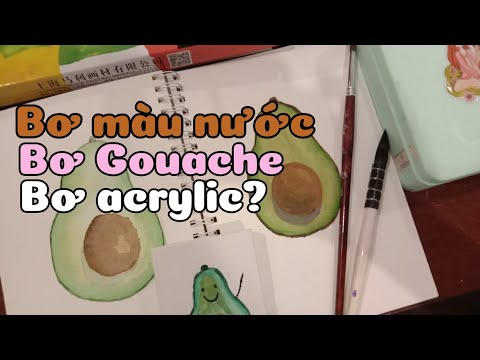 Màu Acrylic - 🥑Phân biệt màu nước, màu acrylic và màu gouache? Cơ bản dành cho người mới còn bở ngỡ| trth.nhu