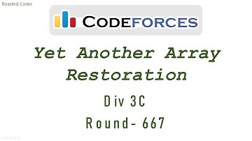 C. Yet Another Array Restoration (Div. 3) Round #667 Codeforces