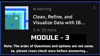 Module-3 Understand and clean the data||Clean,Refine and Visualize Data with IBM Watson Studio ibm