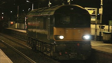 Caledonian Sleeper Class 92 passing Linlithgow