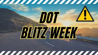 DOT Blitz Week-Freight Dispatchers Beware! ⚡