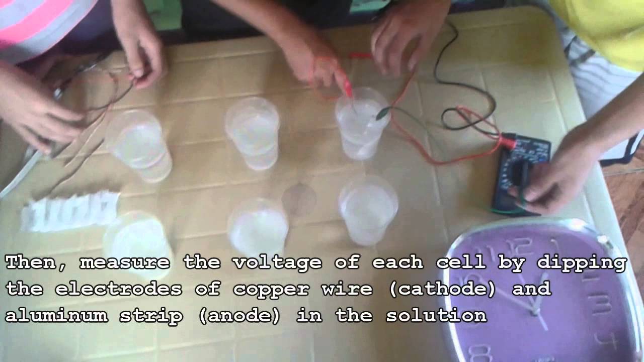 How to make a Homemade Chlorine Battery YouTube