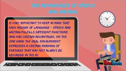 The spoken versus the written form of language