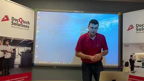 Training video for calibrating an interactive board