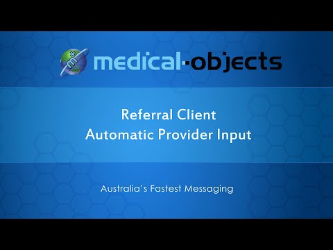 Referral Client: Automatic Provider Input