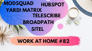 Hubspot Modsquad Telescribe More - Work At Home Job Posting