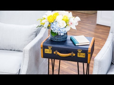 DIY Suitcase Side Table - Home & Family