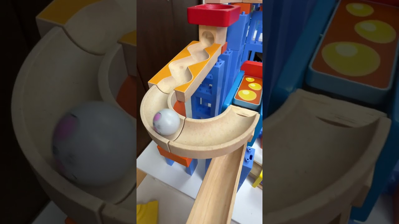 マーブルランレース Trix Track and HABA mixed course 137 #マーブルラン #marblerun #marblesrace #ビー玉転がし #TrixTrack
