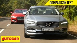 Volvo S90 VS Jaguar XF | Comparison Test | Autocar India