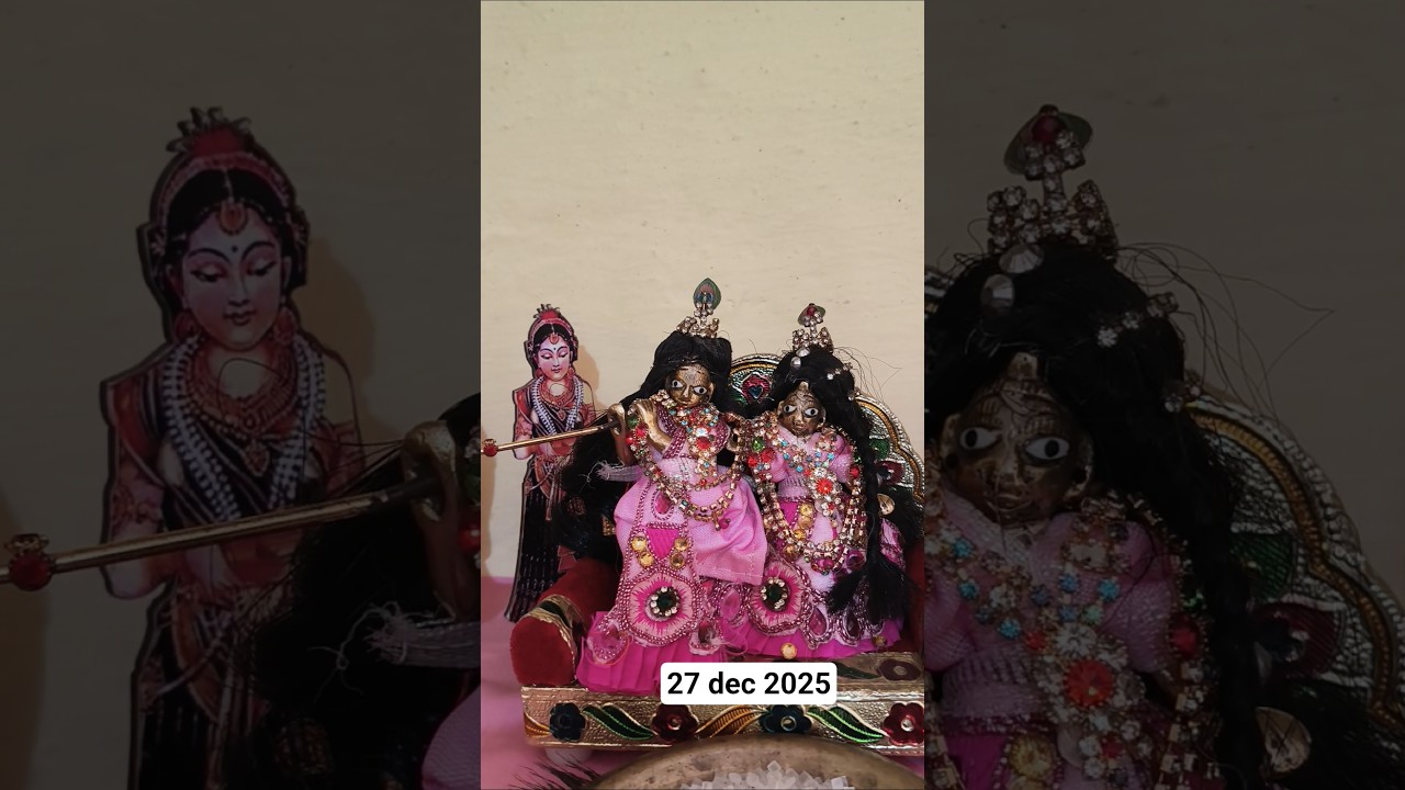 Radhakrishna and asta sakhis seva and darshan at my home -Parashar -Brij dham ❤️