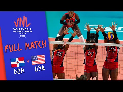 Dominican Republic 🆚 USA - Full Match | Women’s Volleyball Nations League 2019